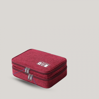 Customized Red Gadget Organizer with Logo