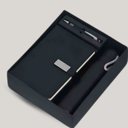 Customized Black Employee Joining Kit with Stylus Pen