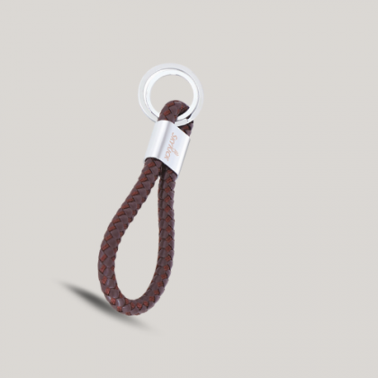 Customized Maroon Rope Keychain with Logo