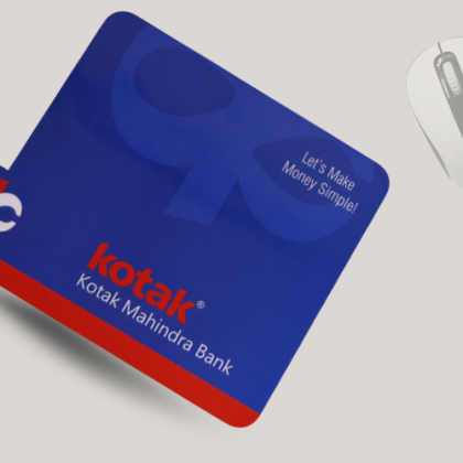 Customized Blue and Red Corporate Mouse Pad with Logo