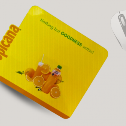 Customized Yellow Tropical Mouse Pad with Logo