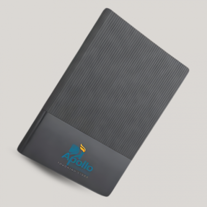 Customized Black and Blue Notebook with Logo