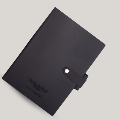 Customized Black Hardcover A5 Notebook with Logo