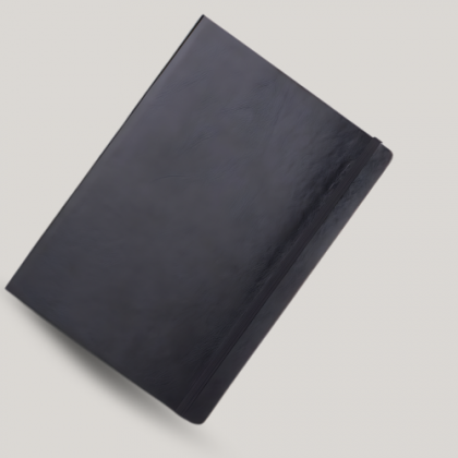 Customized Black Leather A5 Notebook with Logo