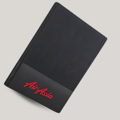 Customized Black and Red Notebook with Logo