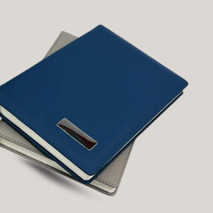 Customized Blue Executive Notebook with Logo