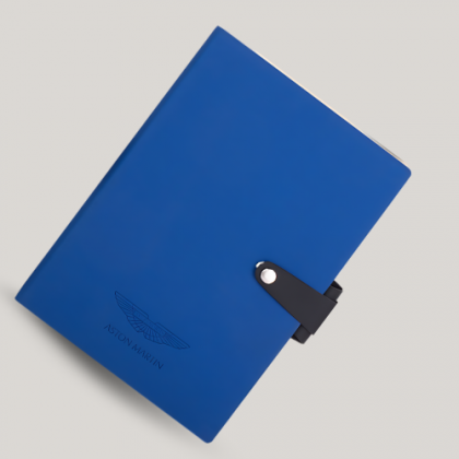 Customized Blue Hardcover A5 Notebook with Logo