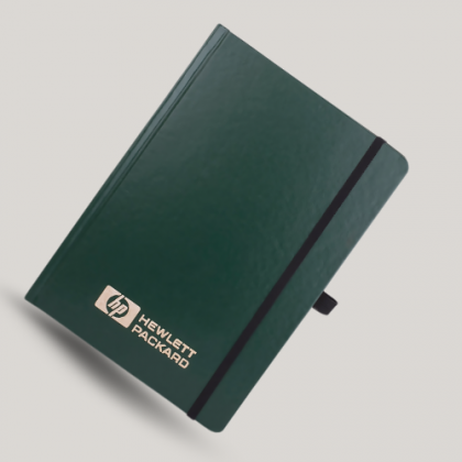Customized Dark Green Hardcover A5 Notebook with Logo