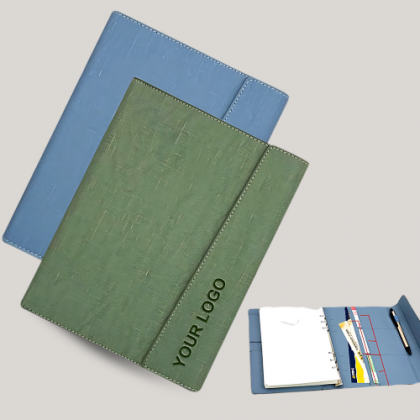 Customized Green and Blue Notebook with Logo