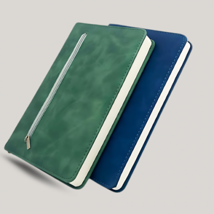 Customized Green Notebook with Logo