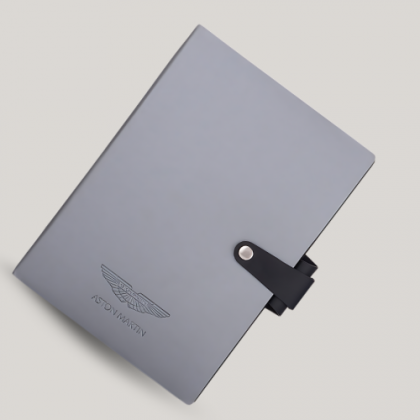 Customized Grey Hardcover A5 Notebook with Logo