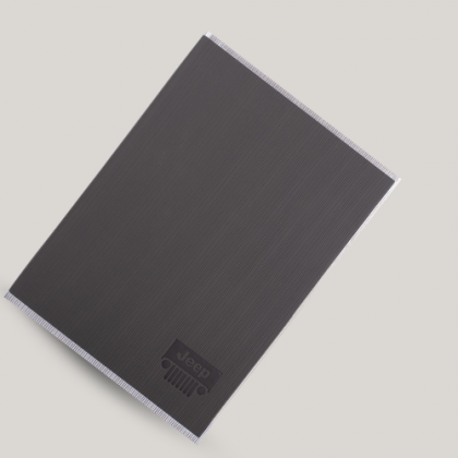 Customized Grey Leather A5 Notebook with Logo