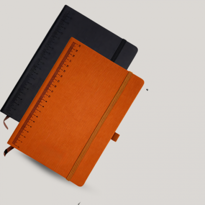 Customized Orange and Black Notebook with Logo