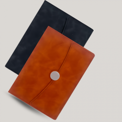 Customized Orange and Blue Notebook with Logo