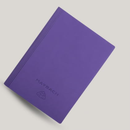 Customized Purple Executive A5 Notebook with Logo