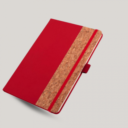 Customized Red Leather Notebook with Logo