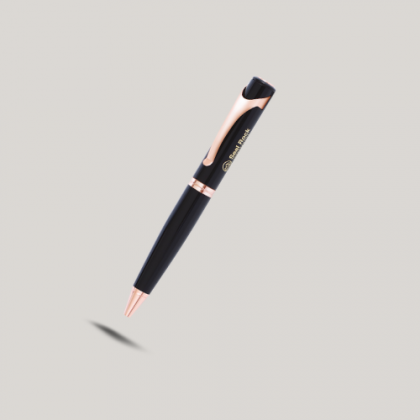 Customized Black & Copper Metal Pen with Logo