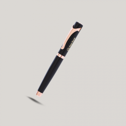 Customized Black & Copper Metal Pen with Logo