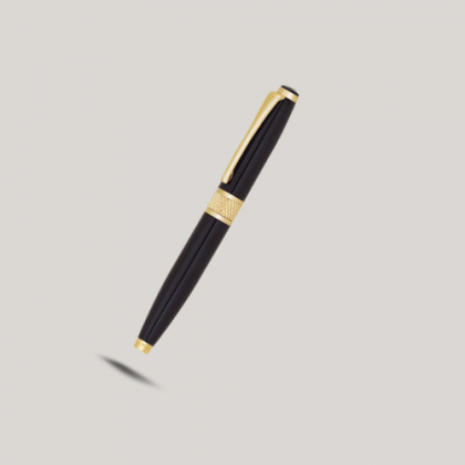 Customized Black & Gold Metal Pen with Logo