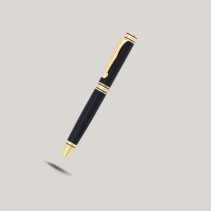 Customized Black & Gold Metal Pen with Logo