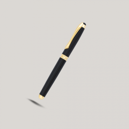 Customized Black & Gold Metal Pen with Logo