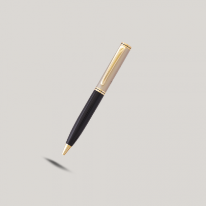 Customized Black & Gold Metal Pen with Logo