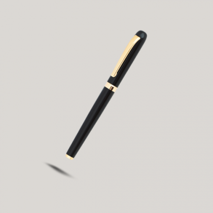 Customized Black & Gold Metal Pen with Logo