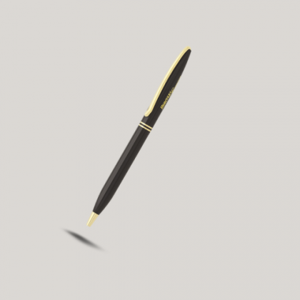 Customized Black & Gold Metal Pen with Logo