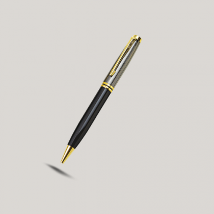 Customized Black & Gold Metal Pen with Logo