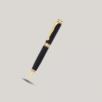 Customized Black & Gold Metal Pen with Logo