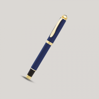 Customized Blue & Gold Metal Pens with Logo