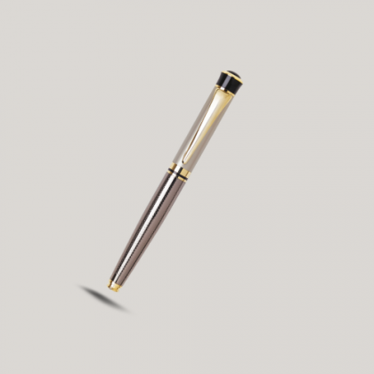 Customized Brown & Gold Metal Pen with Logo