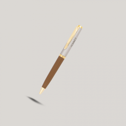 Customized Brown & Gold Metal Pen with Logo