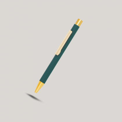 Customized Green & Gold Metal Pen with Logo