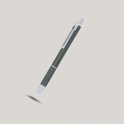 Customized Grey & Silver Metal Pen with Logo