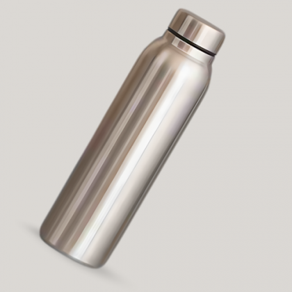 Customized 1000ml Sipper Water Bottle with Logo - Silver