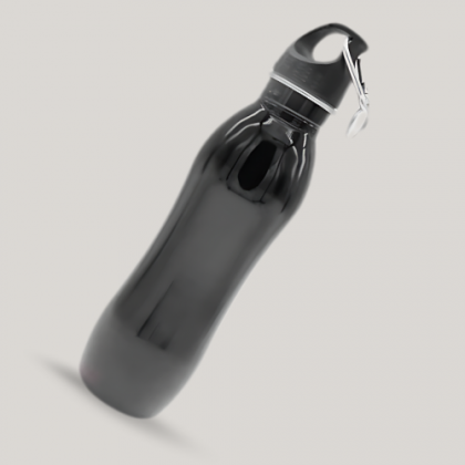 Customized 750ml Sipper Water Bottle with Logo - Black