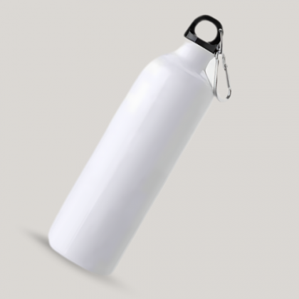 Customized 750ml Sublimation Sipper Water Bottle with Logo - White