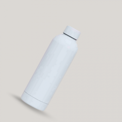 Customized White Textured Water Bottle with Logo