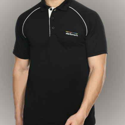 Customized Black Polo T-Shirt with Logo