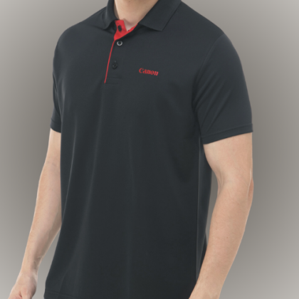 Customized Black Polo T-Shirt with Logo