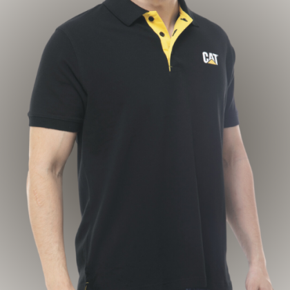 Customized Black Polo T-Shirt with Logo