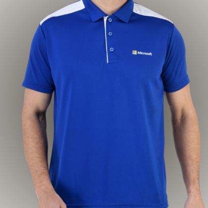 Customized Blue Polo T-Shirt with Logo