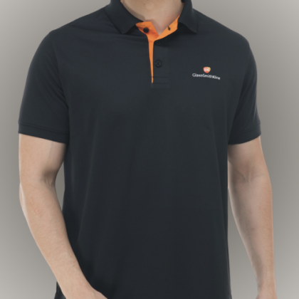 Customized Charcoal Polo T-Shirt with Logo