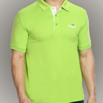 Customized Neon Green Polo T-Shirt with Logo