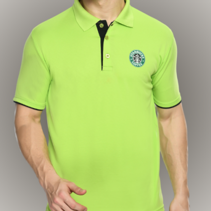 Customized Neon Green Polo T-Shirt with Logo