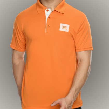 Customized Orange Polo T-Shirt with Logo