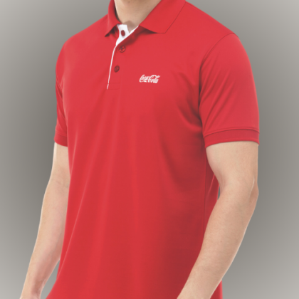 Customized Red Polo T-Shirt with Logo