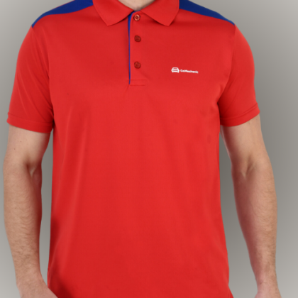 Customized Red Polo T-Shirt with Logo