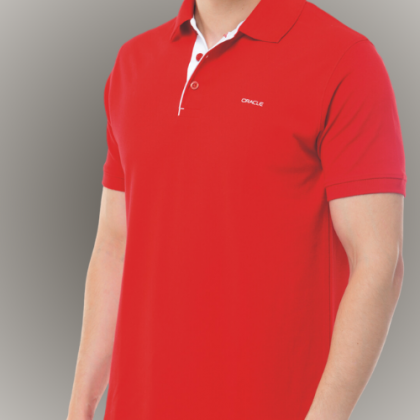 Customized Red Polo T-Shirt with Logo